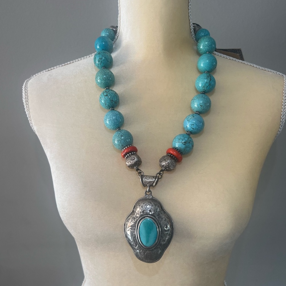 Masha Archer Turquoise Necklace